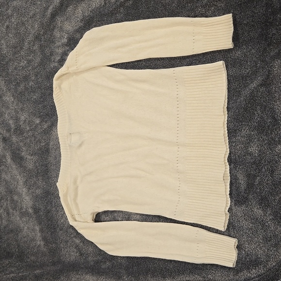 Cream Knit Sweater American Eagle size M - Picture 4 of 7